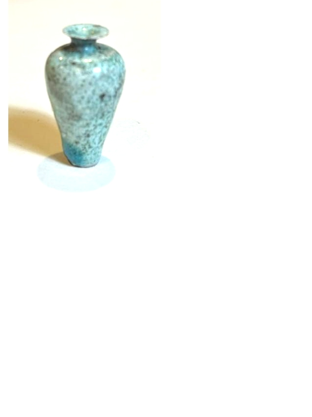 Turquoise Raku Vase